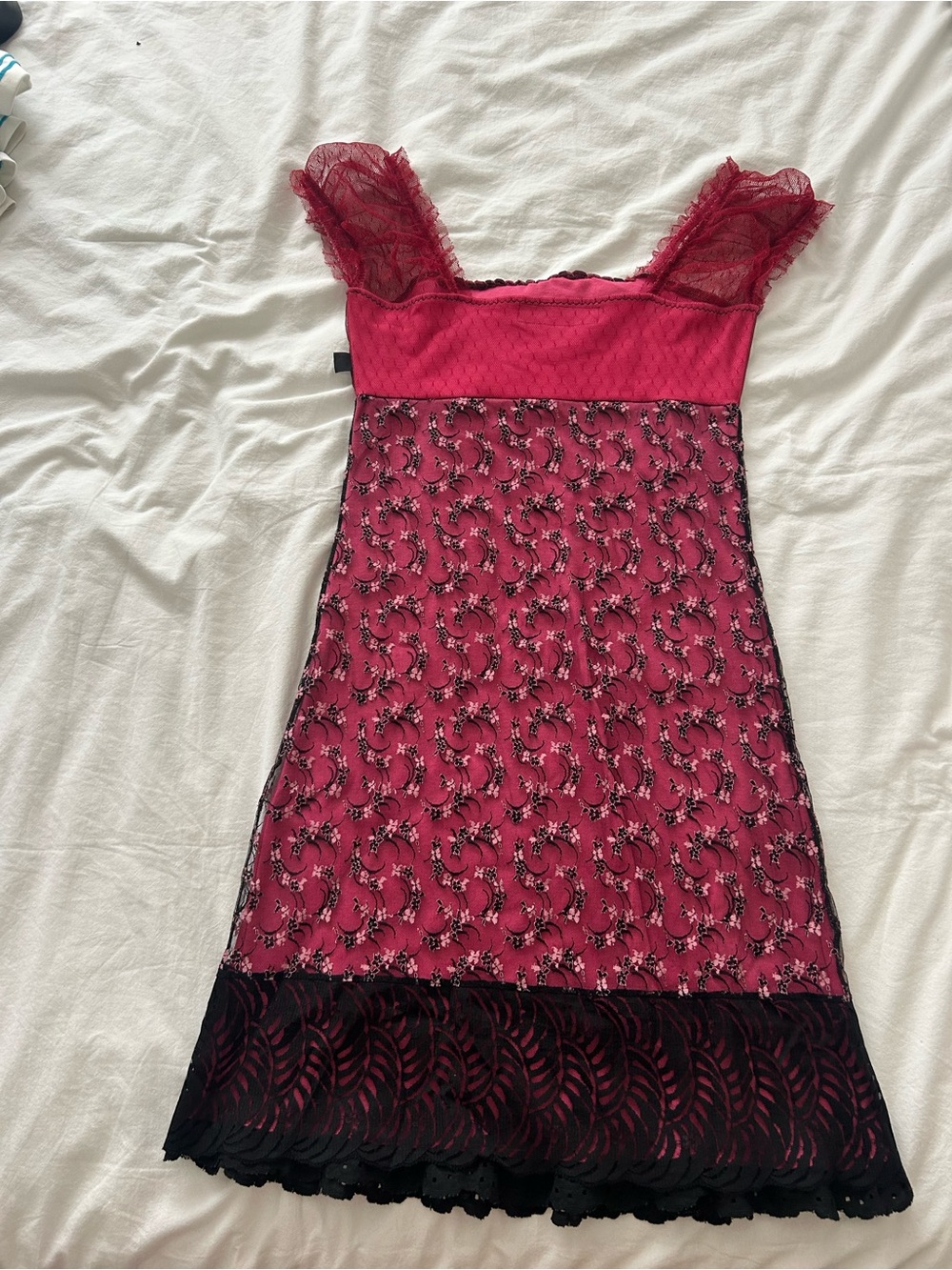 Vintage lace multi pattern dress - Picture 2 of 2